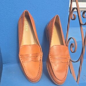 J. Crew Women's Tan Leather Loafers